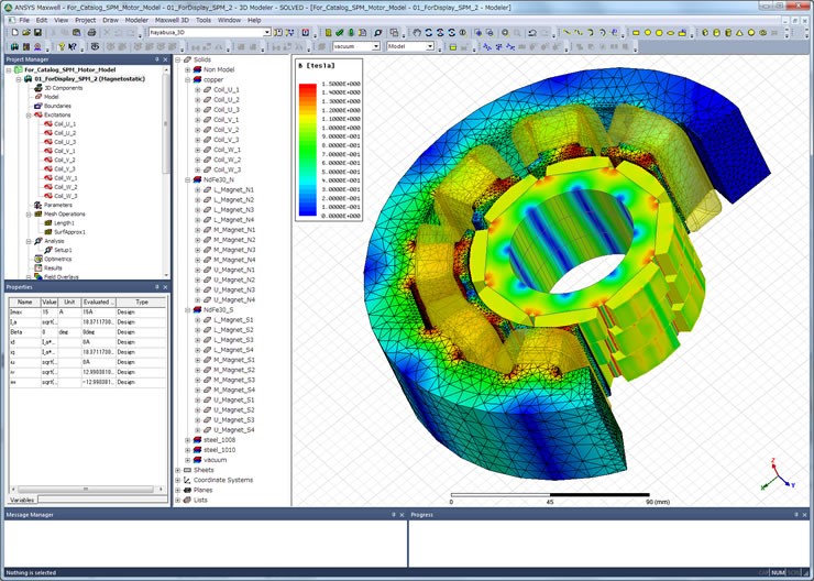 ansys maxwell скриншот с программы